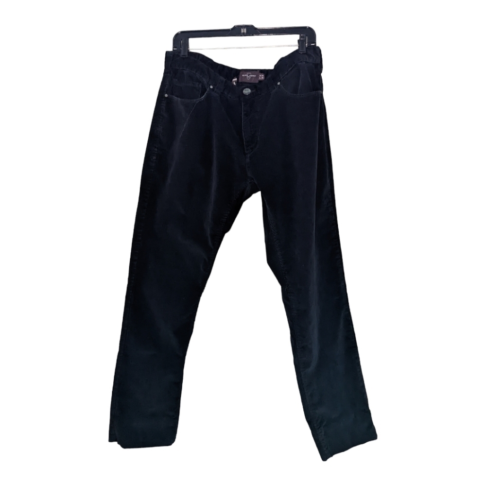 BLACK Brown 1826 black corduroy jeans 34 Waist Hemmed